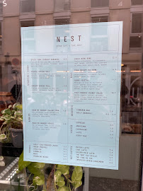 Menu / carte de Nest à Paris
