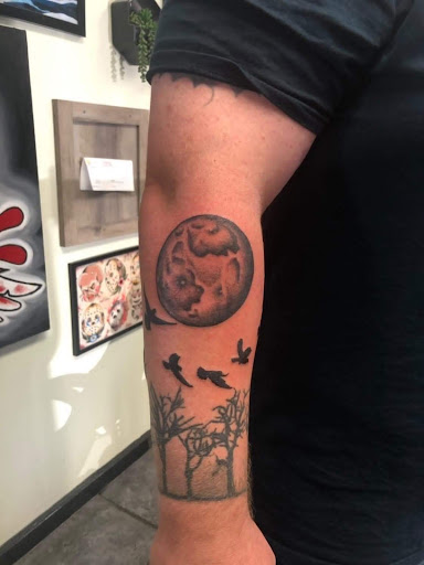 Explore woman arm tattoo ideas, creative tattoo ideas in Ocala, available at Cobra Classic Tattoo