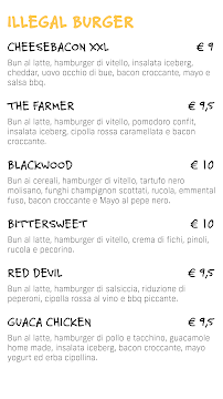 Menu du Parini Illegal Burger à Termoli