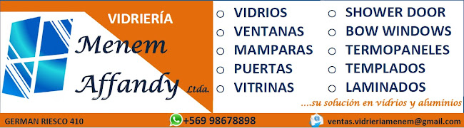 Vidrieria Menem Affandy Ltda. - San Vicente
