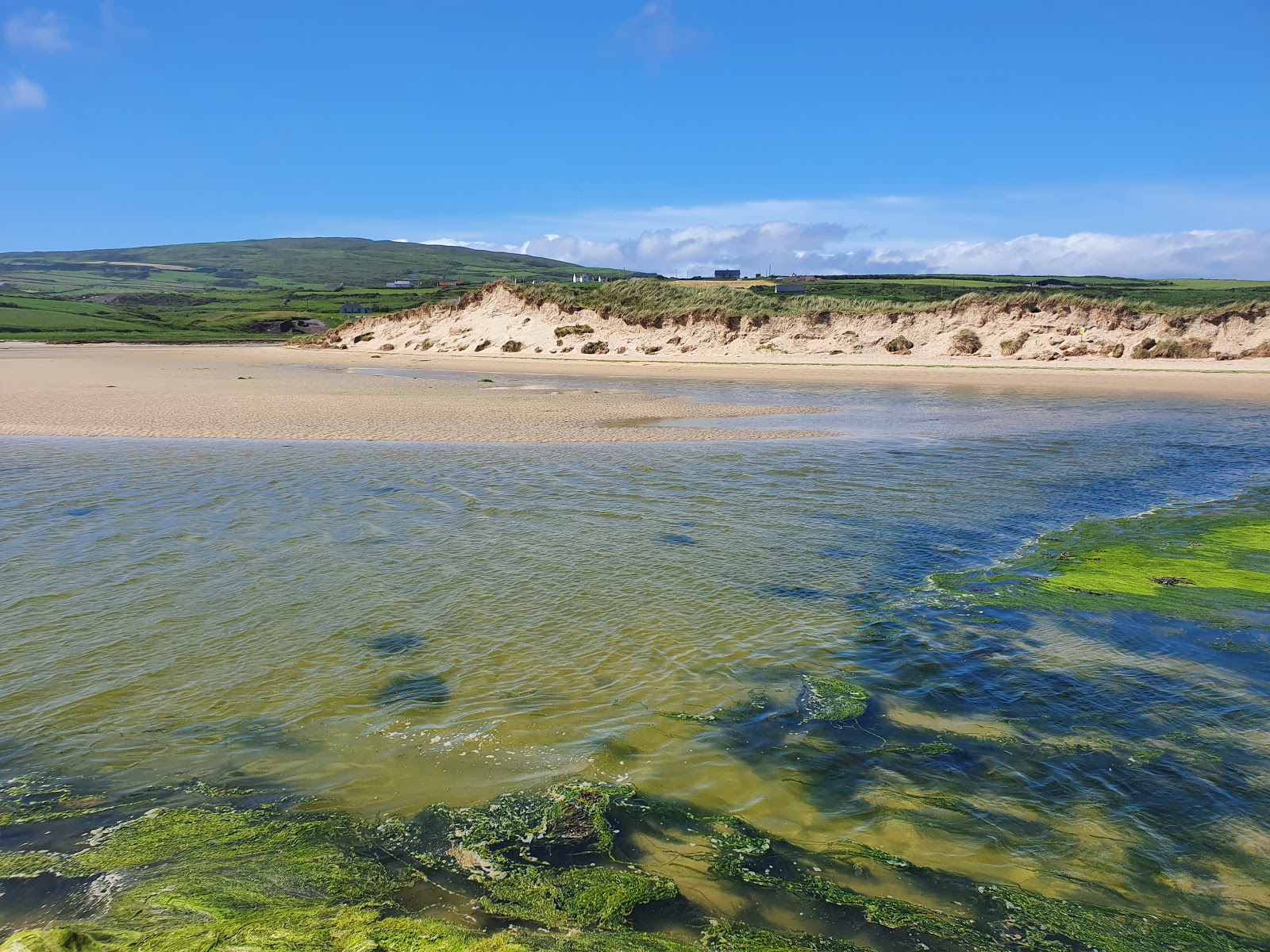 Foto di Barley Cove Beach circondato da montagne
