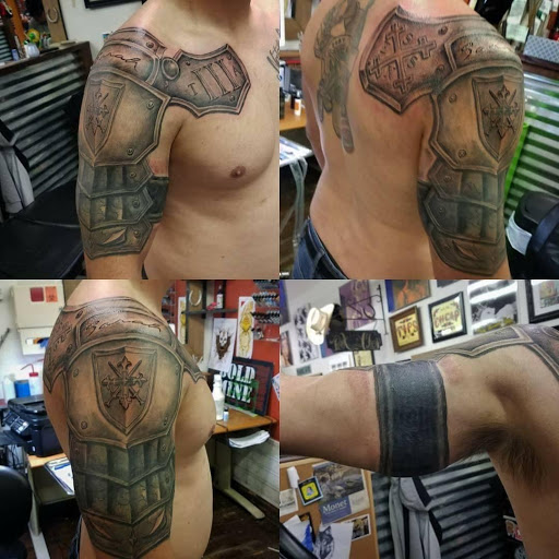 Explore spiritual tattoo ideas for men, creative tattoo ideas in Roanoke, available at Saint Cecilias Art Studio