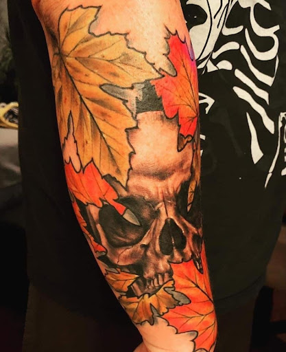 Explore men's family sleeve tattoo ideas, creative tattoo ideas in Berea, available at Self-Made Tattoo Studio