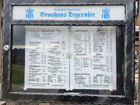 Restaurant Berggasthaus Riederstein am Galaun à Tegernsee (le menu)