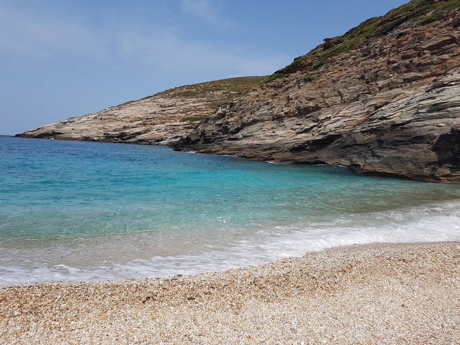 Paralia Lefka'in fotoğrafı - rahatlamayı sevenler arasında popüler bir yer