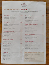 Restaurant Yammy Sushi à Blagnac (la carte)