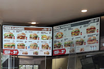 Menu du Burger King à Thillois