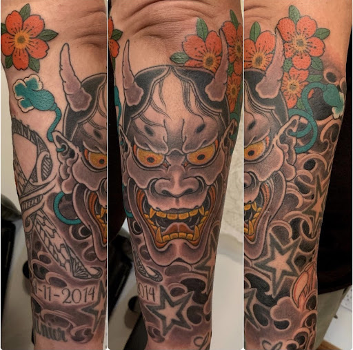 Explore carnage tattoo ideas, creative tattoo ideas in Brooklyn, available at Hand of Glory Tattoo & Piercing