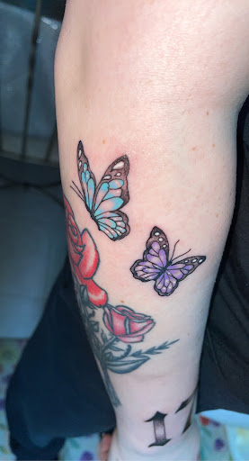 Explore snow tattoo ideas, creative tattoo ideas in Goshen, available at Stab Me Pretty Studio