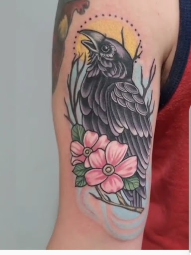 Explore bumble bee tattoo ideas, creative tattoo ideas in Schaumburg, available at Atmosphere Tattoo Gallery - Schaumburg