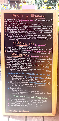 Menu / carte de Restaurant la bovate Ouverture le 23/12/2023 à La Plagne-Tarentaise