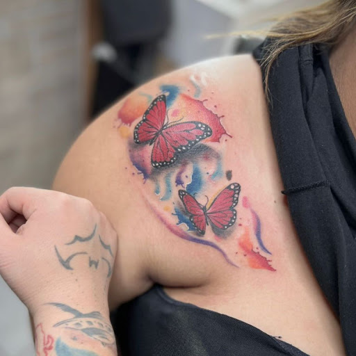 Explore life and death sleeve tattoo ideas, creative tattoo ideas in San Diego, available at High Class Tattoo SD