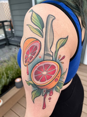 Explore spine tattoo ideas for men, creative tattoo ideas in Seattle, available at West Seattle Tattoo