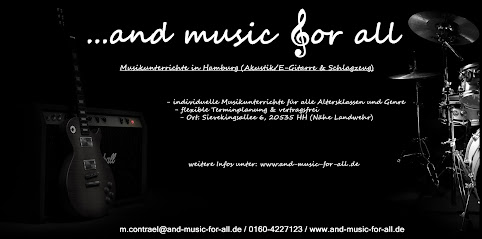 ...and music for all - Musikschule (Gitarrenunterricht & Schlagzeugunterricht)