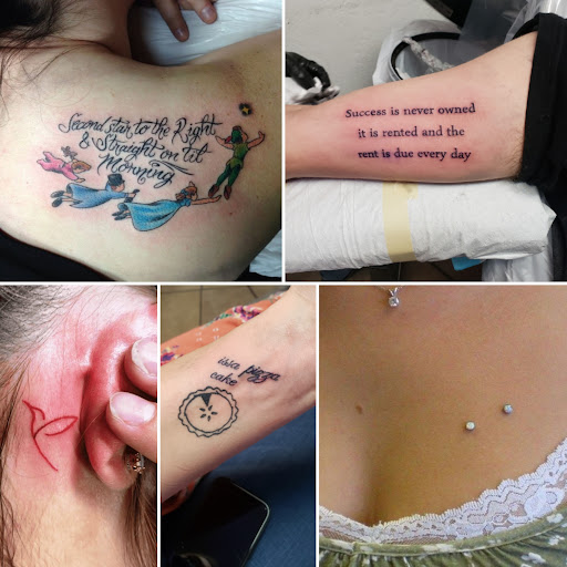 Explore headstone tattoo ideas, creative tattoo ideas in Elko, available at Custom Tattoos and Body Piercing Studio