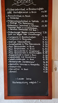 Restaurant Gemündener Hütte à Bischofsheim in der Rhön (le menu)