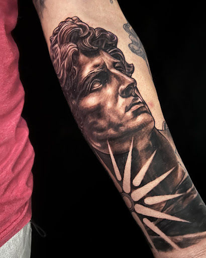 Explore face tattoo cover up ideas, creative tattoo ideas in Albuquerque, available at Blacklist Tattoo Parlour Tattoo Shop in Albuquerque