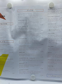 Menu / carte de Futura à Berlin