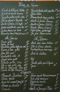 Restaurant français Le Carreau à Bordeaux (la carte)