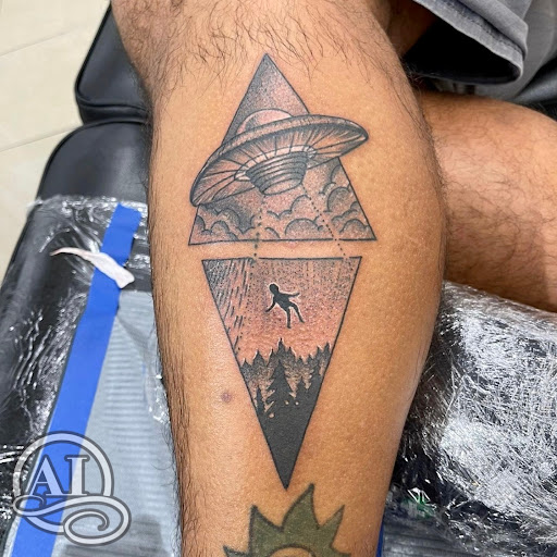 Explore tattoo cross ideas for men, creative tattoo ideas in Katy, available at Artistic Impressions Tattoo Studio