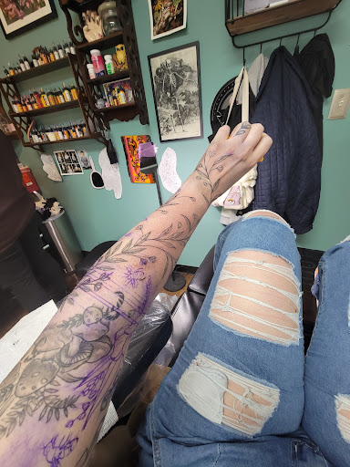 Explore tattoo ideas for back of shoulder, creative tattoo ideas in Batavia, available at A Thin Line Tattoo