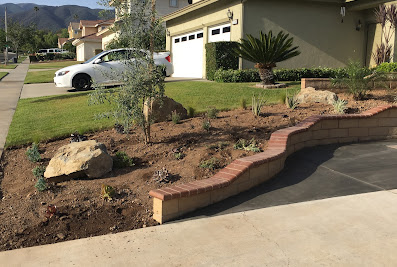 Synthetic Turf And Concrete Pavers