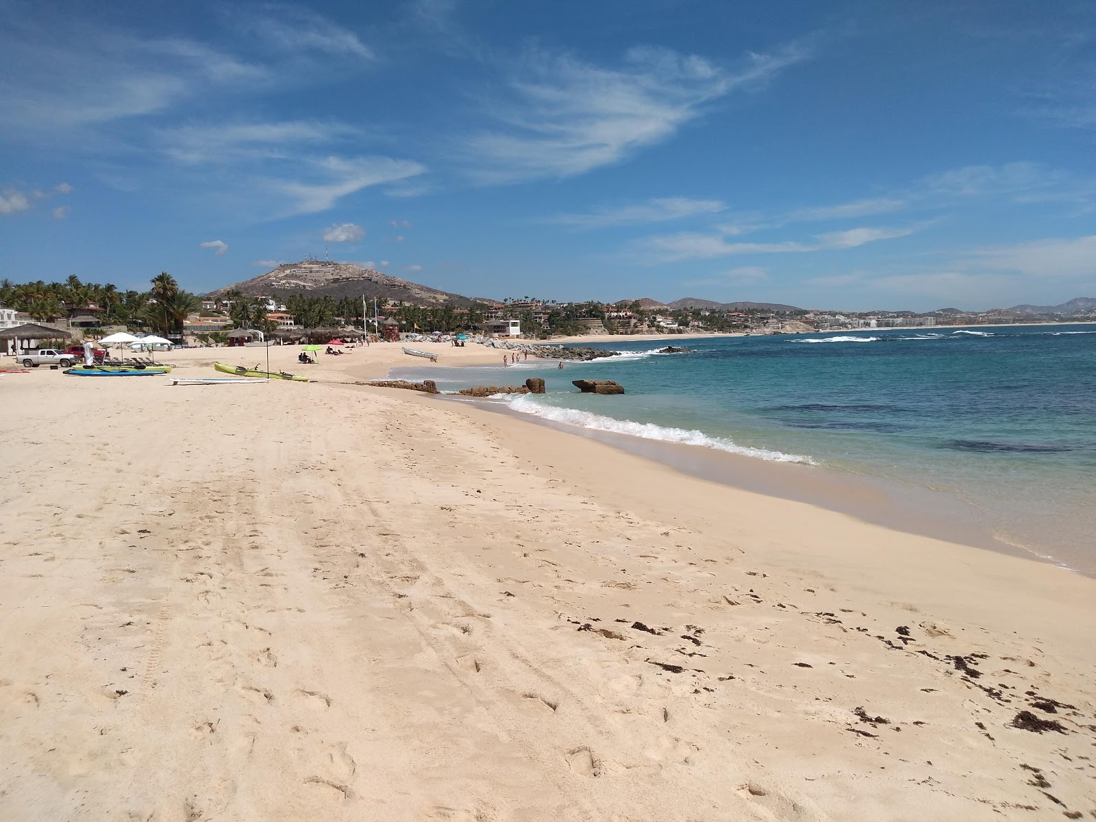 Fotografie cu Playa Palmilla cu o suprafață de apa pură turcoaz