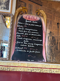 Bistro Le Temps des Cerises à Paris (le menu)