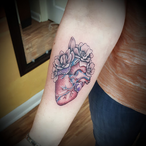 Explore oni mask tattoo ideas, creative tattoo ideas in Hood River, available at Hood River Tattoo