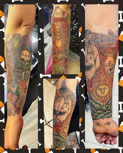 Explore grandparent tattoo tribute ideas, creative tattoo ideas in Houston, available at 333 Tattoo Studio HTX
