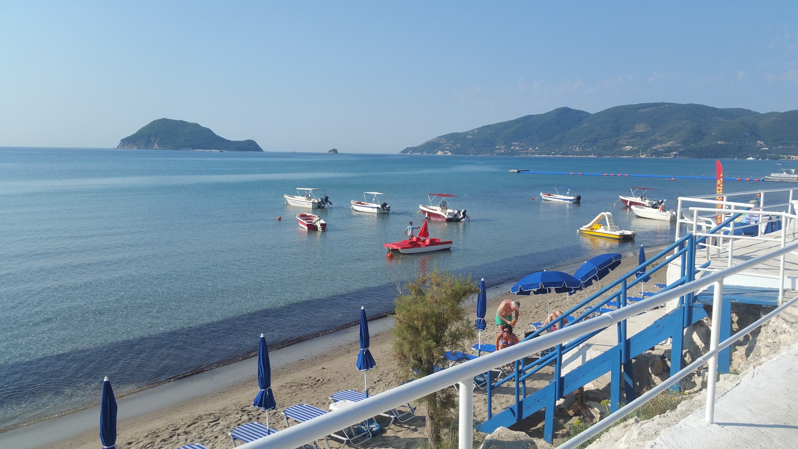 Photo of Agios Sostis beach with very clean level of cleanliness