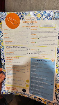 Cannoleria Gourmet Ticinese à Milan menu