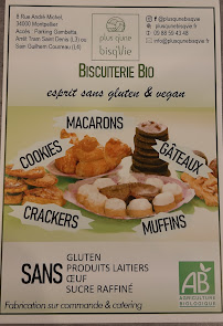 Menu / carte de plus q'une bisq'Vie à Montpellier