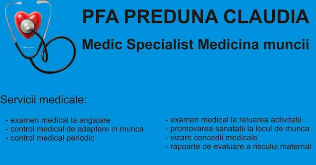 Opinii despre SC BLUE MED OCUPATIONAL SRL Dr. Preduna Claudia - Medicina Muncii în <nil> - Doctor