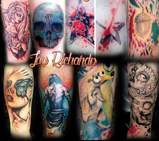 Explore cartoon tattoo ideas for men, creative tattoo ideas in Roanoke, available at RailYard INK