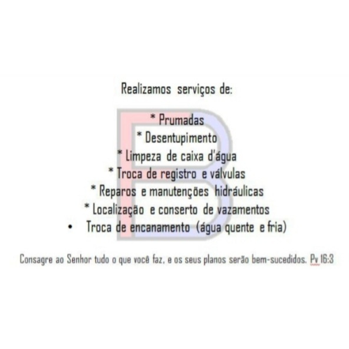Logo da empresa - FB Encanadores