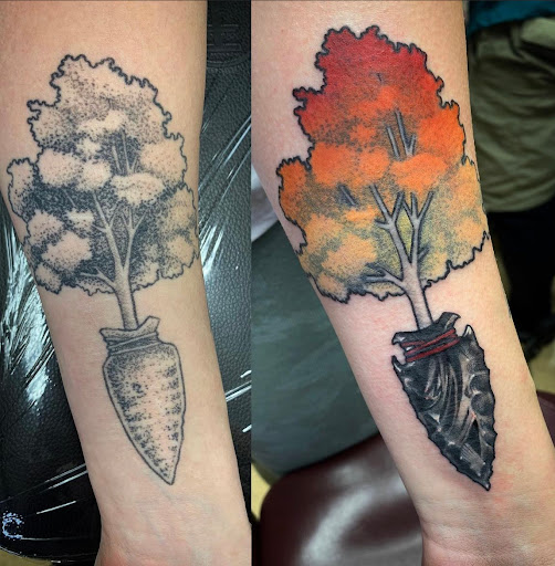 Explore beartooth tattoo ideas, creative tattoo ideas in Transfer, available at Studio Antherium Tattoo