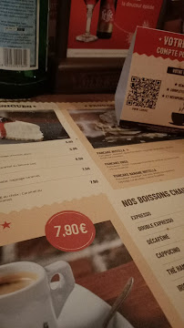 Old Wild West à Lille menu
