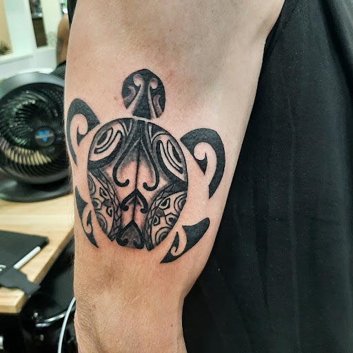 Explore japanese dragon tattoo ideas, creative tattoo ideas in Kailua Kona, available at Lady Luck Tattoo & Body Piercing