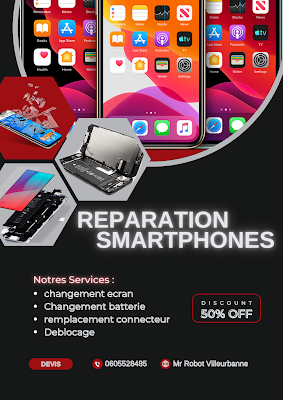Mr Robot rèparation express smartphones tablettes et Pc à Villeurbanne