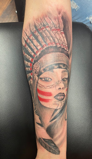 Explore good tattoo ideas for half sleeve, creative tattoo ideas in Emporia, available at Redrum Tattoo & piercing