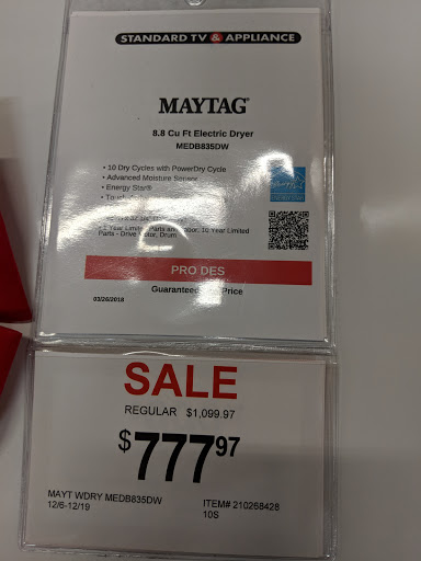 Appliance Store «Standard TV & Appliance», reviews and photos, 3600 SW Hall Blvd, Beaverton, OR 97005, USA