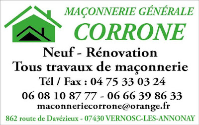 Maçonnerie Corrone à Vernosc-lès-Annonay