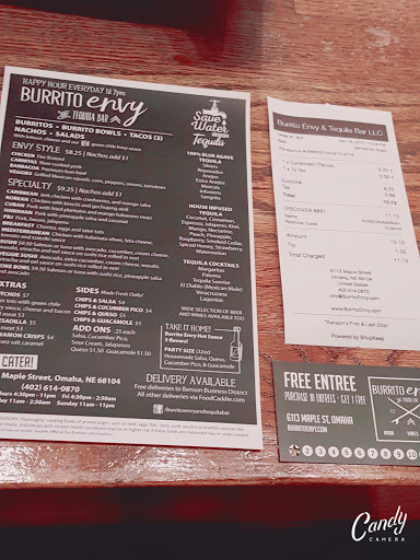 Burrito Restaurant «Burrito Envy & Tequila Bar», reviews and photos, 6113 N Maple St, Omaha, NE 68104, USA