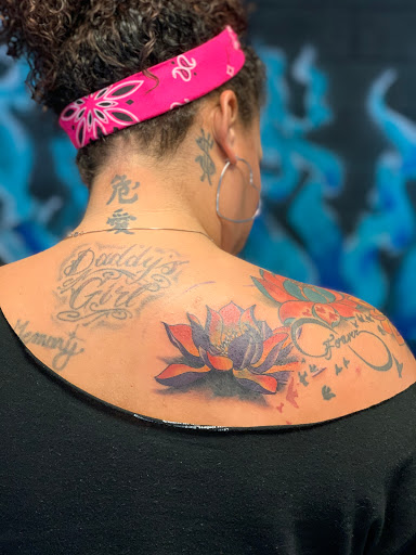 Explore praying hands tattoo ideas, creative tattoo ideas in Little Rock, available at Blu Flame Ink