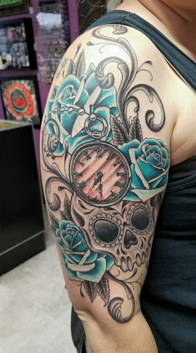 Explore taurus tattoo ideas for females, creative tattoo ideas in Redding, available at DEADLIFT TATTOO