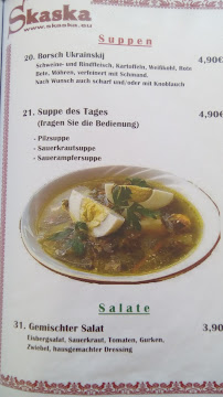 Restaurant russe Skaska - Russische Spezialitäten - Restaurant à Schneeberg - menu / carte