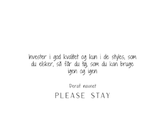 Please Stay