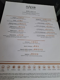 Menu / carte de Radio Rooftop Bar à Milan