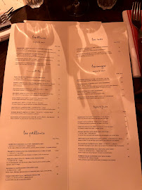 Menu du East Mamma à Paris